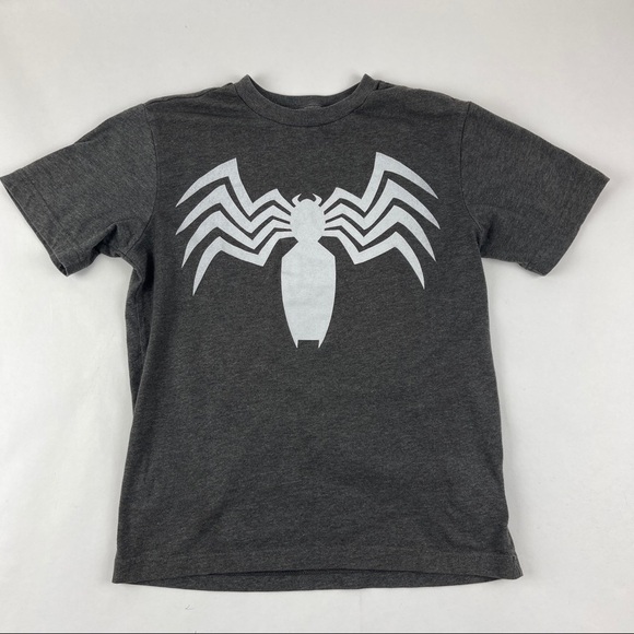 Old Navy Collectabililtees Boys Large Gray Spider Short Sleeve - Picture 1 of 8